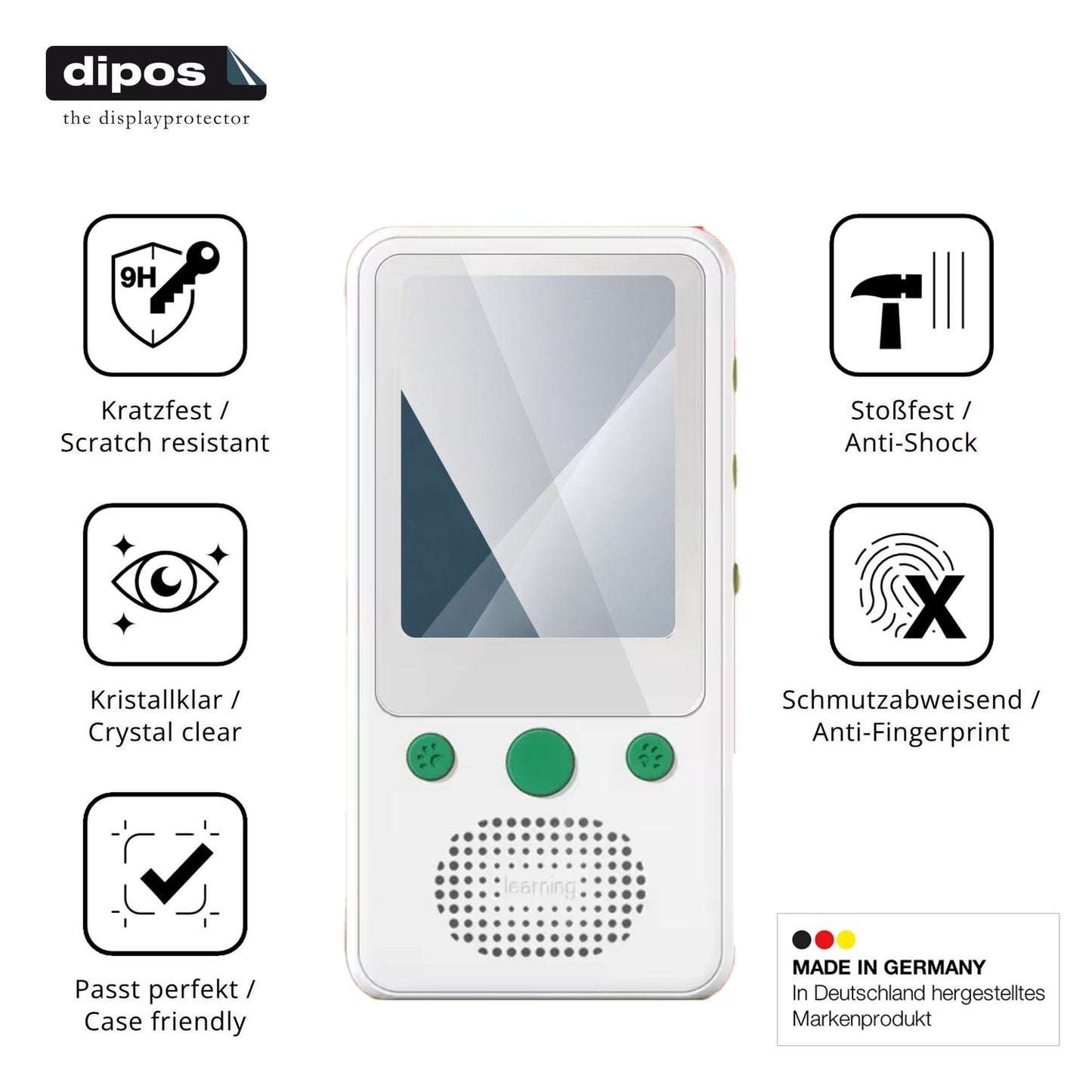 Displayschutz hergestellt in Deutschland, höchste Qualität made in Germany