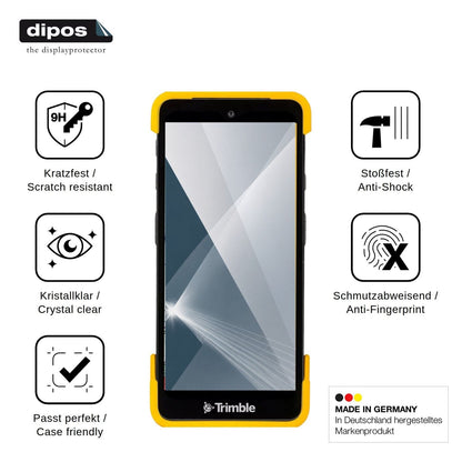 2x Screen Protector for Trimble TDC6 Flexible Glass 9H dipos