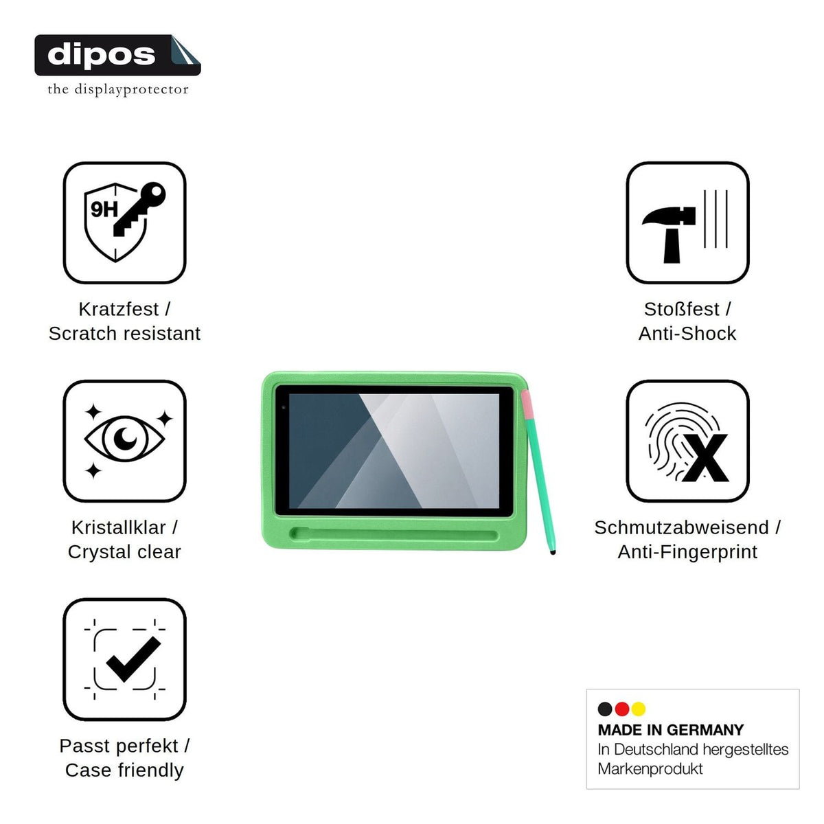 2x Screen Protector for TT.KIDS K06 Flexible Glass 9H dipos