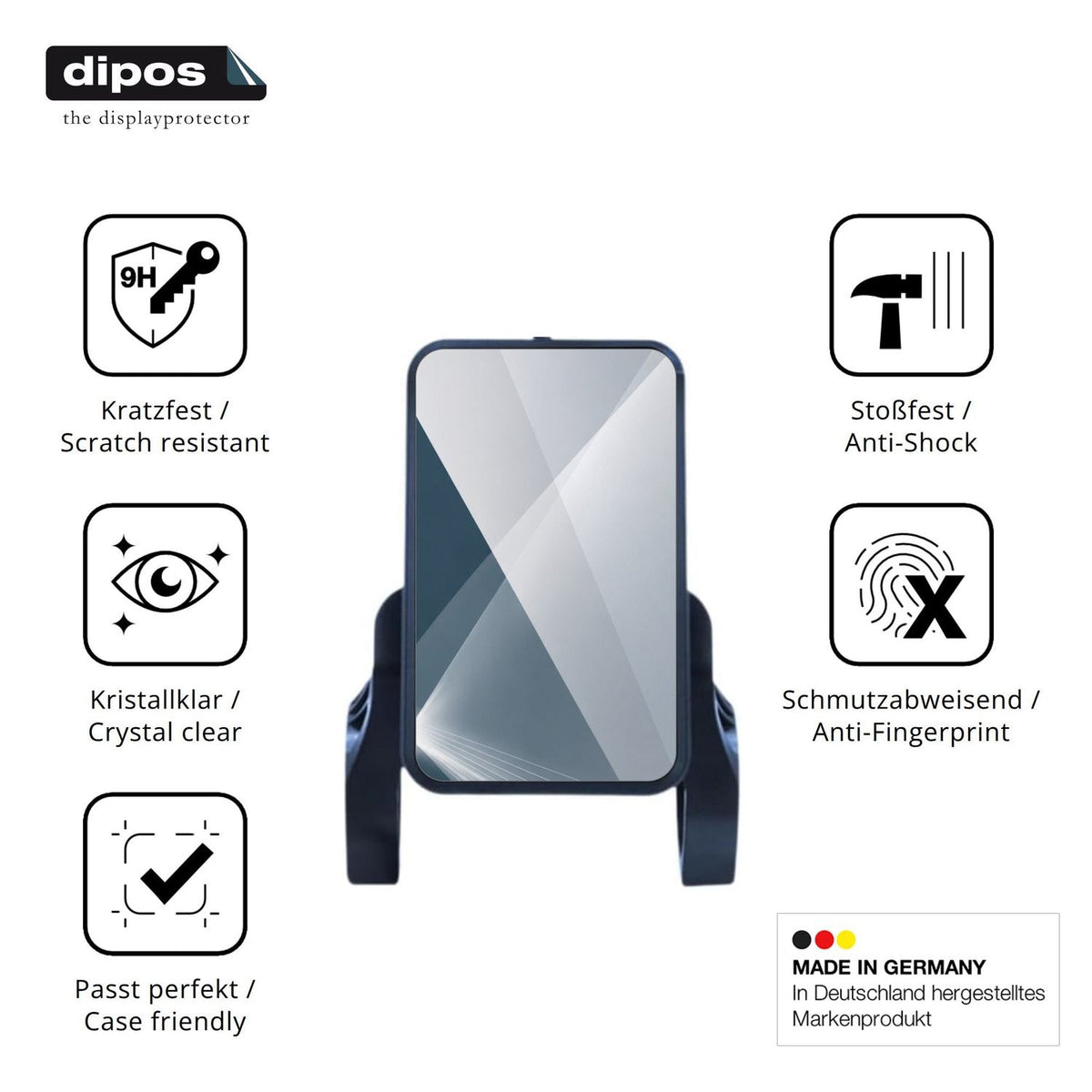 Displayschutz hergestellt in Deutschland, höchste Qualität made in Germany
