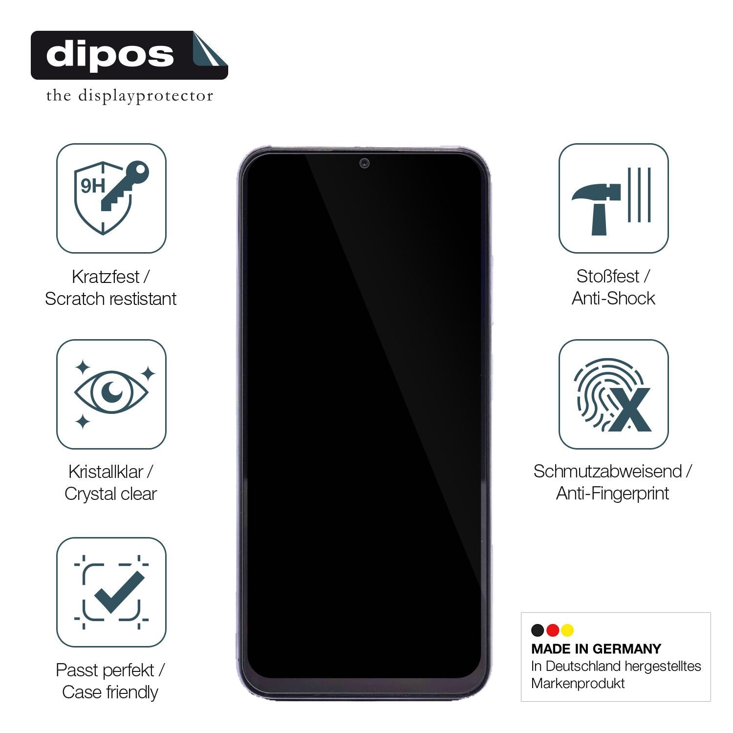 Displayschutz hergestellt in Deutschland, höchste Qualität made in Germany