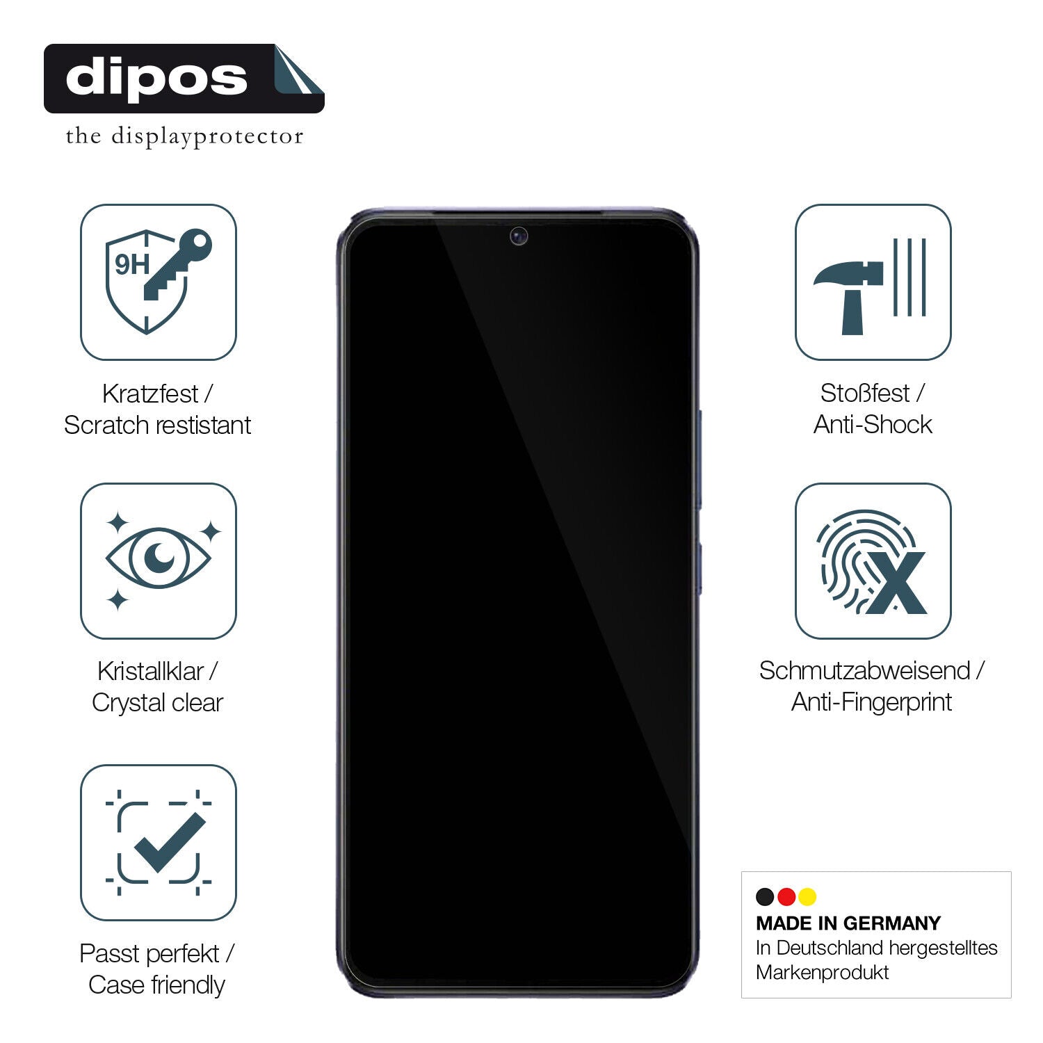 Displayschutz hergestellt in Deutschland, höchste Qualität made in Germany