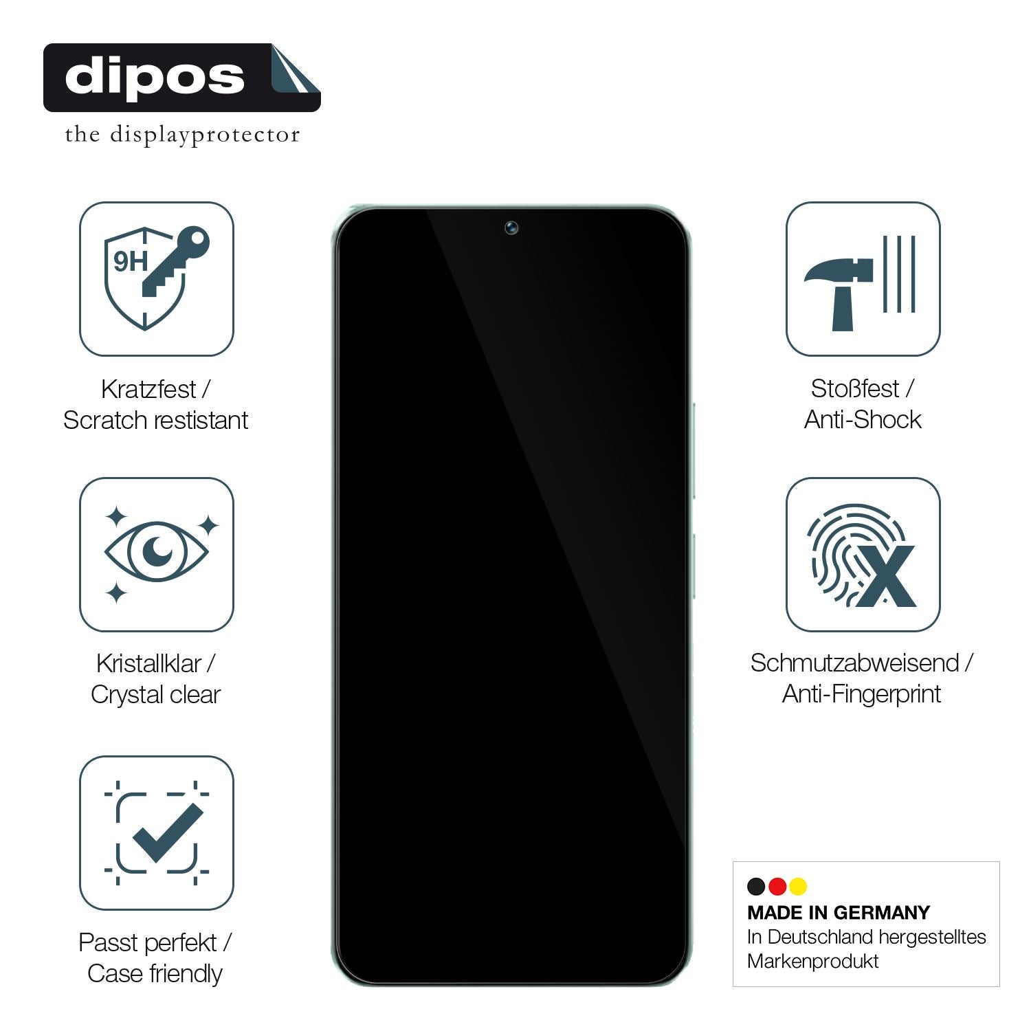 Displayschutz hergestellt in Deutschland, höchste Qualität made in Germany