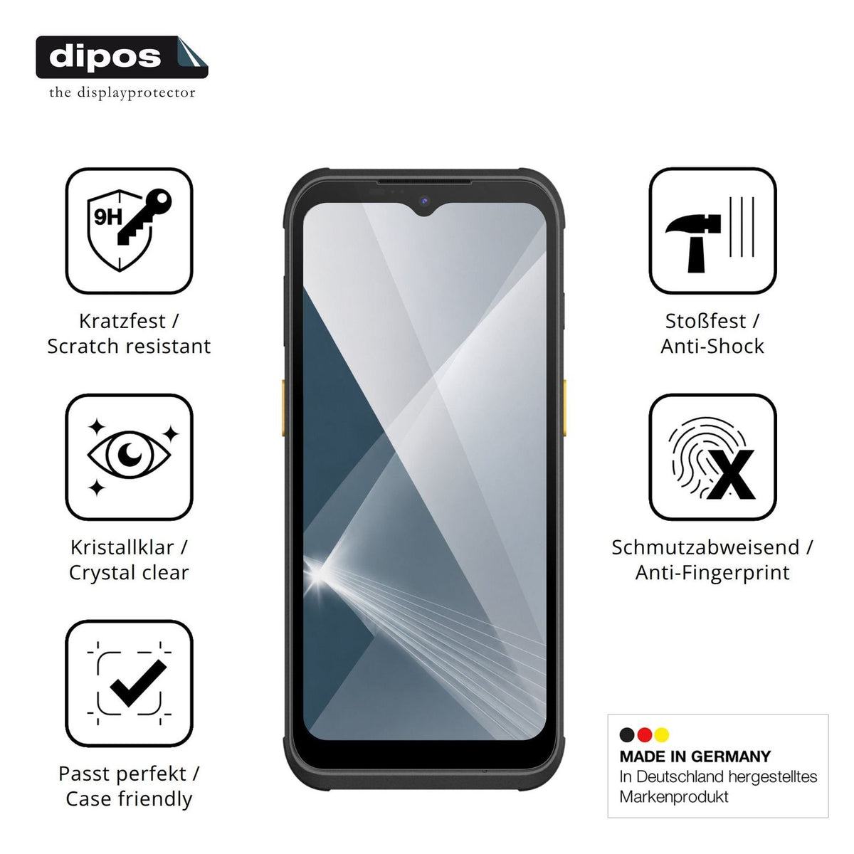 Displayschutz hergestellt in Deutschland, höchste Qualität made in Germany