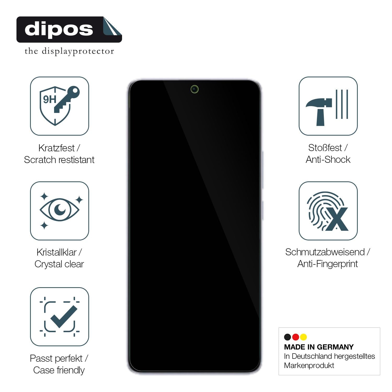 Displayschutz hergestellt in Deutschland, höchste Qualität made in Germany