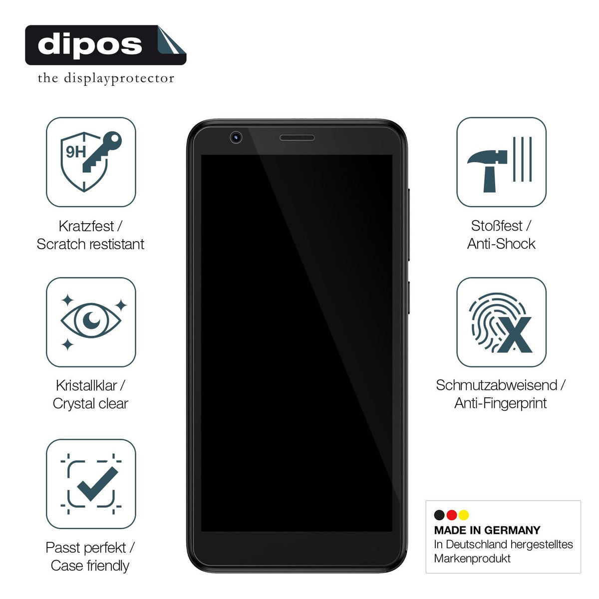 Displayschutz hergestellt in Deutschland, höchste Qualität made in Germany