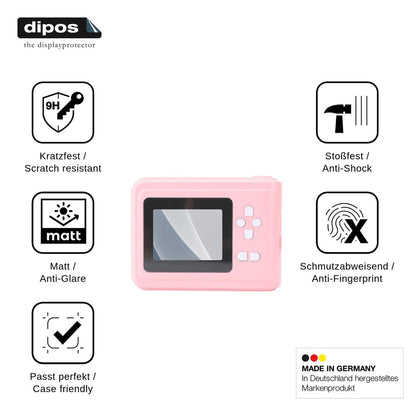 2x Screen Protector for Akozon Compact HD matte Flexible Glass 9H dipos