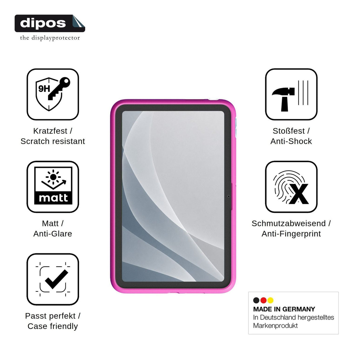 2x Screen Protector for Amazon Kids Tablet 8.7-inch matte Flexible Glass 9H dipos