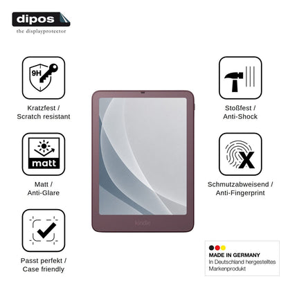 2x Screen Protector for Amazon Kindle Colorsoft Signature Edition 2026 matte Flexible Glass 9H dipos