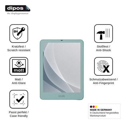 2x Screen Protector for Amazon Kindle Paperwhite Signature Edition 2026 matte Flexible Glass 9H dipos