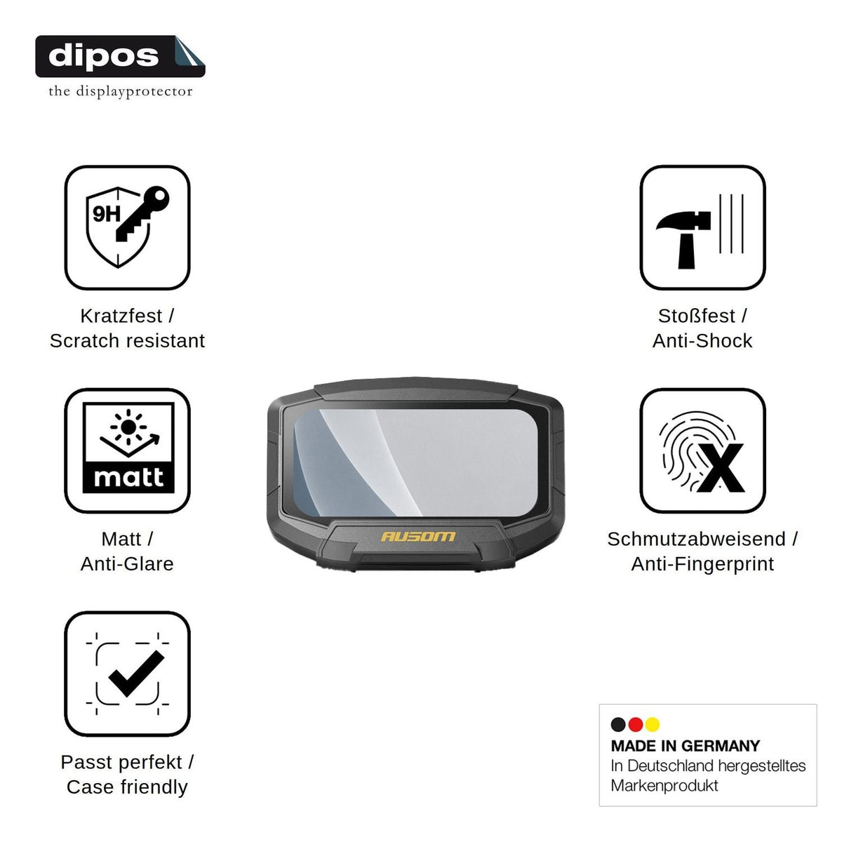 2x Screen Protector for Ausom Gosoul 2 Pro matte Flexible Glass 9H dipos
