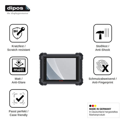 2x Screen Protector for Autel MaxiSys MS909 S2 matte Flexible Glass 9H dipos