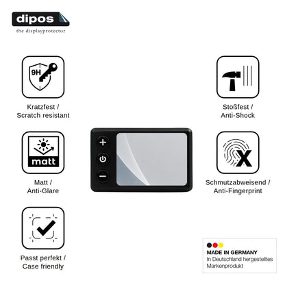 2x Screen Protector for Bassadoro Lenker Display S E matte Flexible Glass 9H dipos
