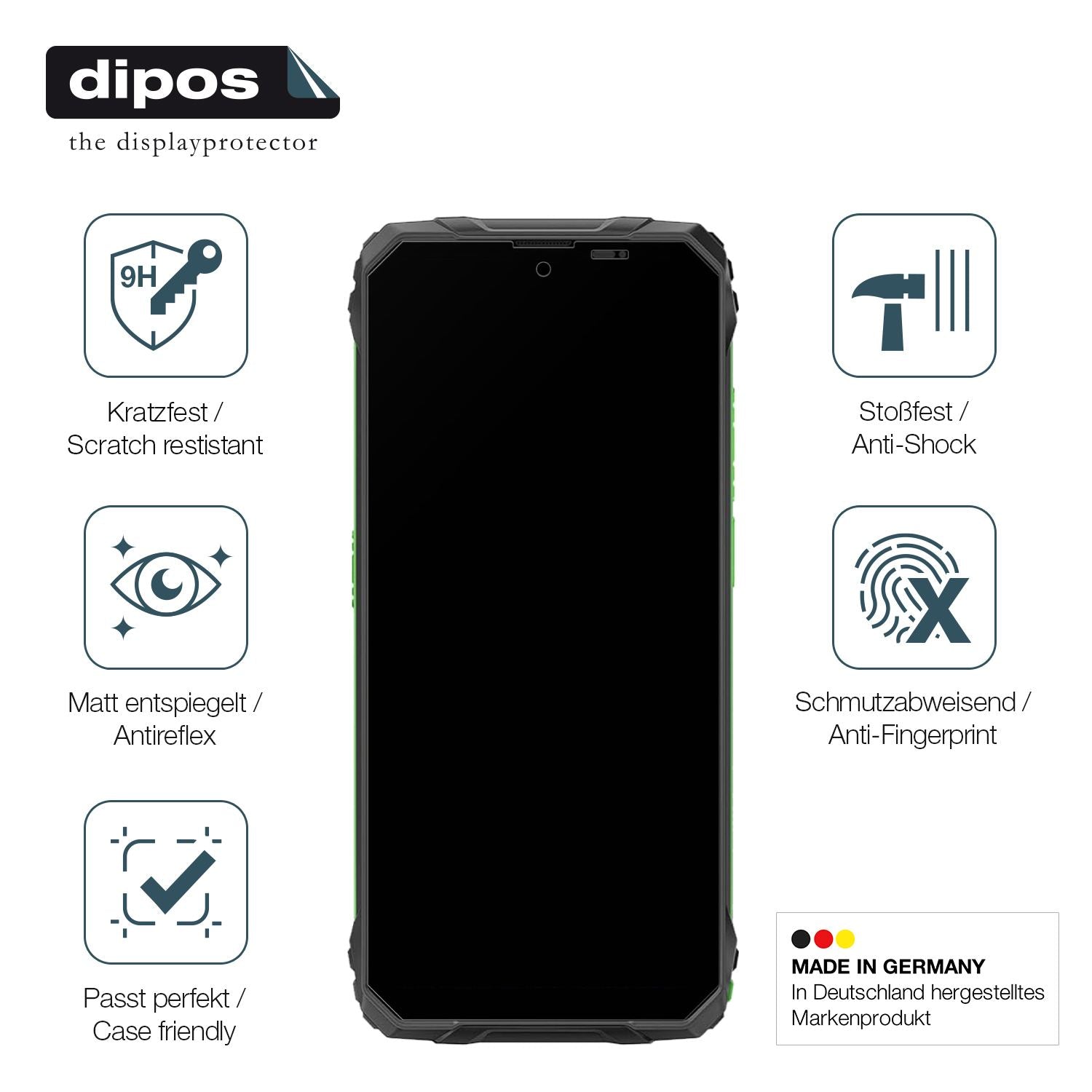 Displayschutz hergestellt in Deutschland, höchste Qualität made in Germany