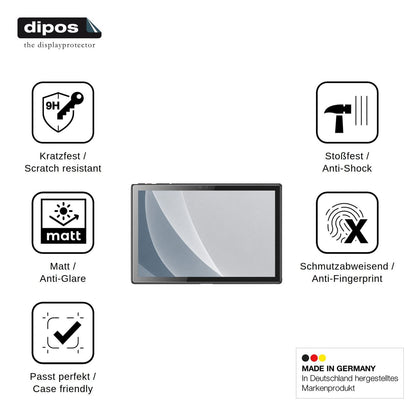 2x Screen Protector for Byybuo A10 matte Flexible Glass 9H dipos