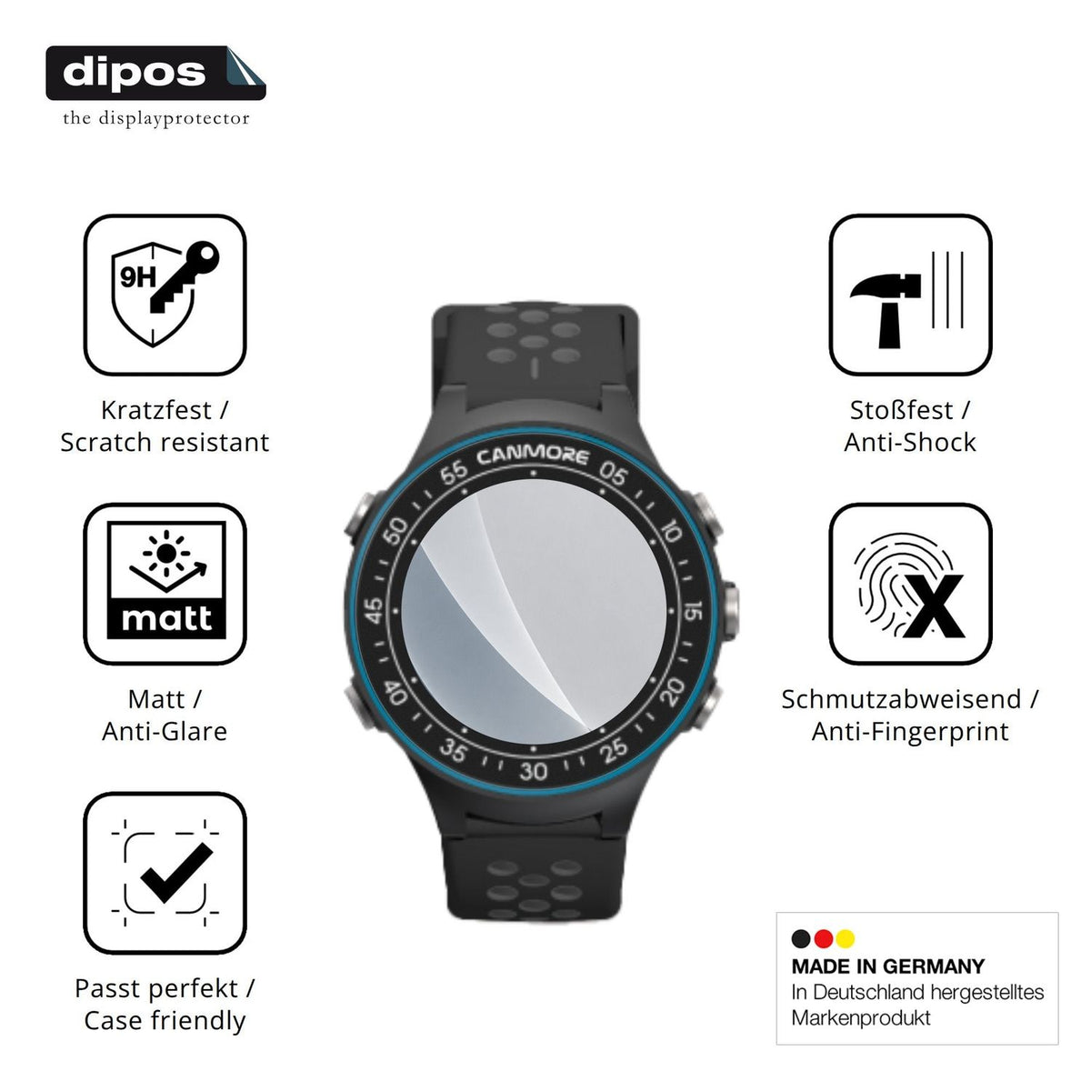 Displayschutz hergestellt in Deutschland, höchste Qualität made in Germany