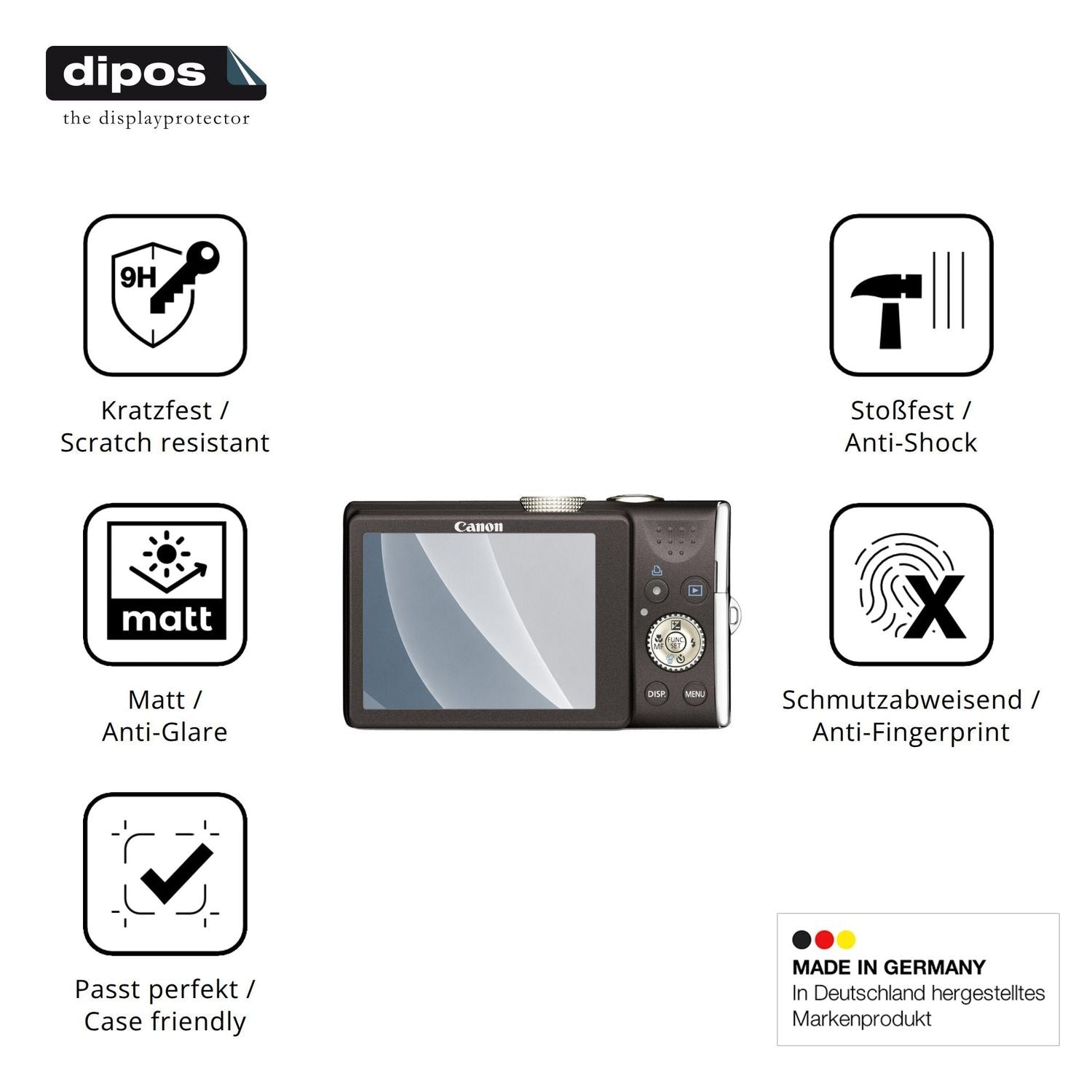 Displayschutz hergestellt in Deutschland, höchste Qualität made in Germany