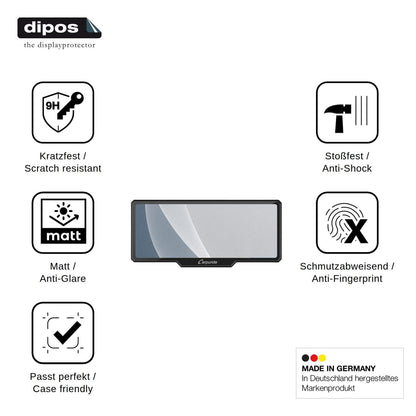 2x Screen Protector for Carpuride W619B matte Flexible Glass 9H dipos