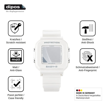 2x Screen Protector for Casio Baby-G BGD-10 matte Flexible Glass 9H dipos