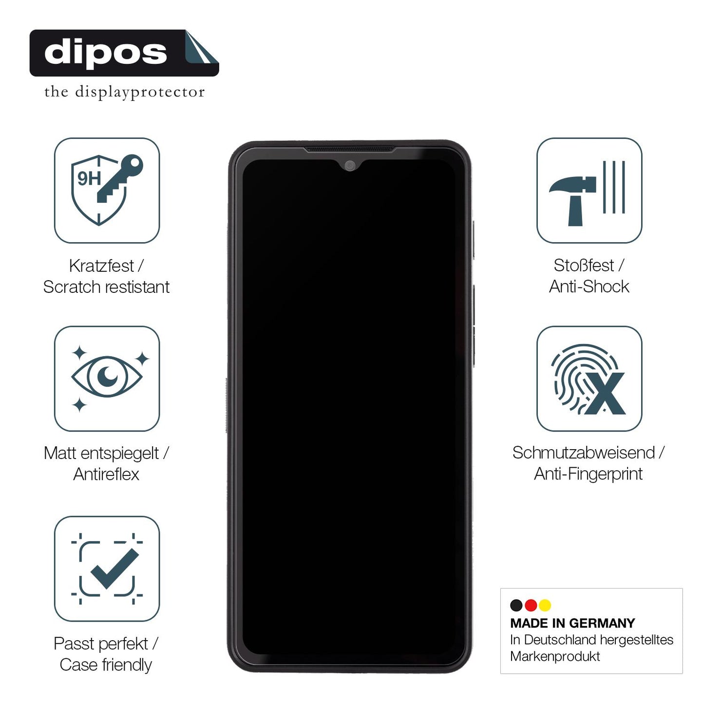 Displayschutz hergestellt in Deutschland, höchste Qualität made in Germany