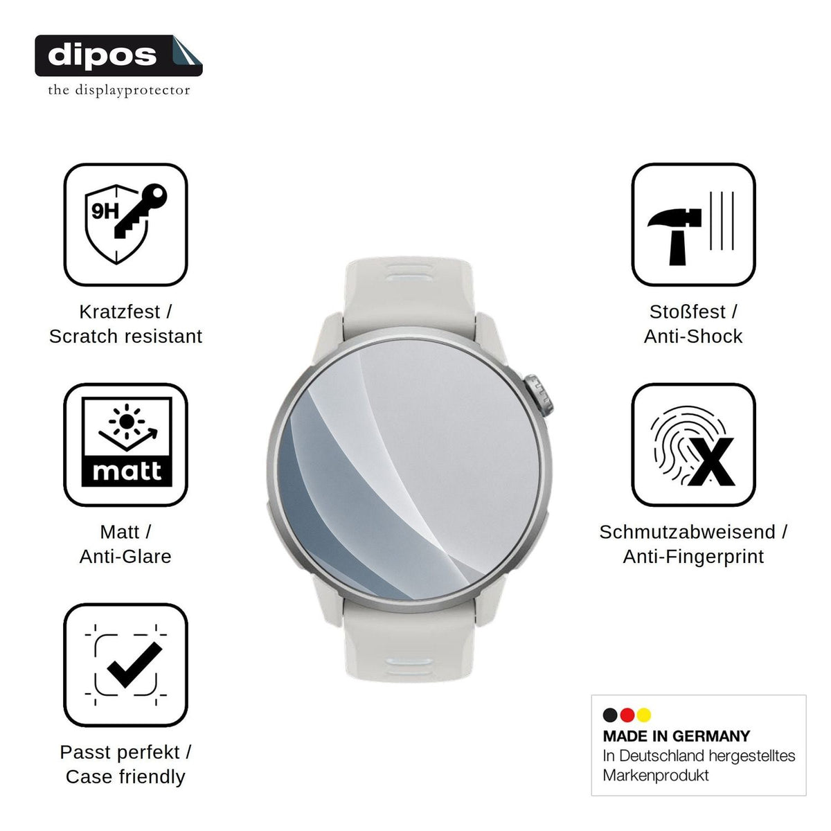 2x Screen Protector for COROS Pace 4 Pro matte Flexible Glass 9H dipos