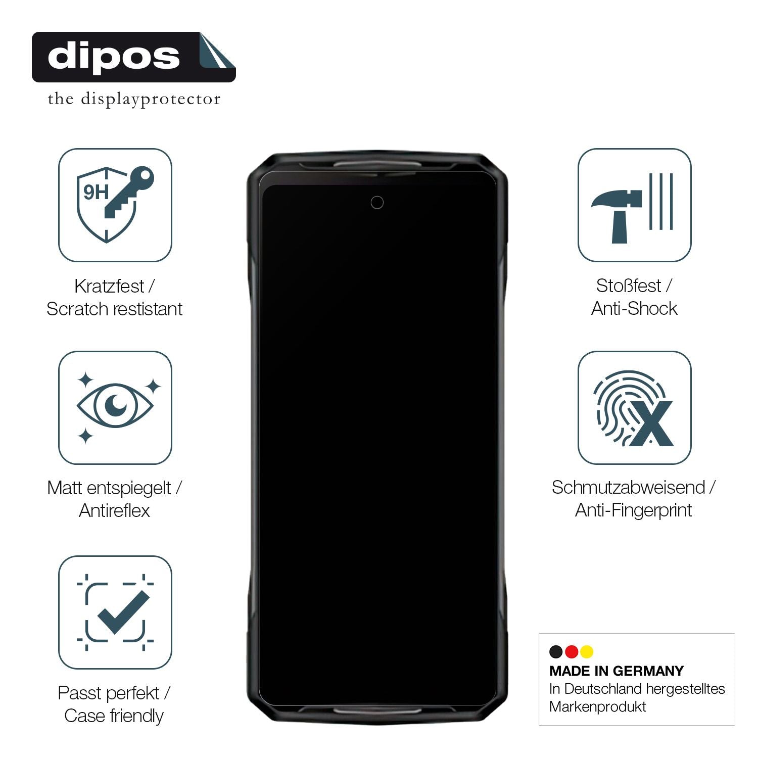 Displayschutz hergestellt in Deutschland, höchste Qualität made in Germany