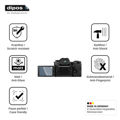 2x Screen Protector for Fujifilm X-H2 matte Flexible Glass 9H dipos