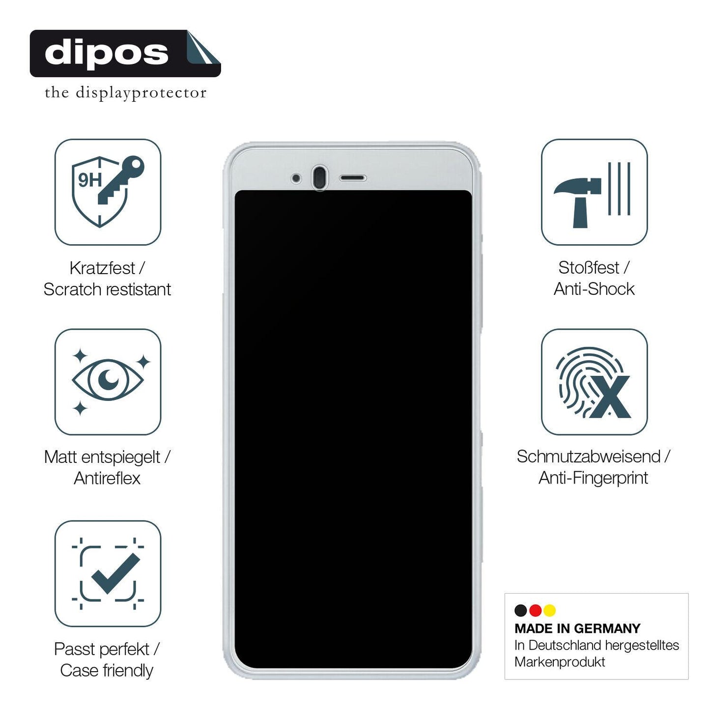 Displayschutz hergestellt in Deutschland, höchste Qualität made in Germany
