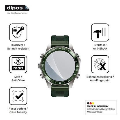 2x Screen Protector for Garmin MARQ Golfer Gen 3 matte Flexible Glass 9H dipos