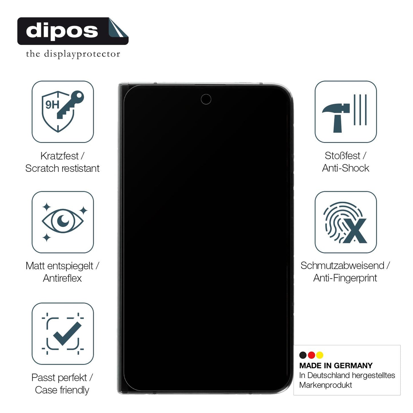 Displayschutz hergestellt in Deutschland, höchste Qualität made in Germany