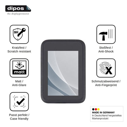 2x Screen Protector for GoPro Hero 10 matte Flexible Glass 9H dipos