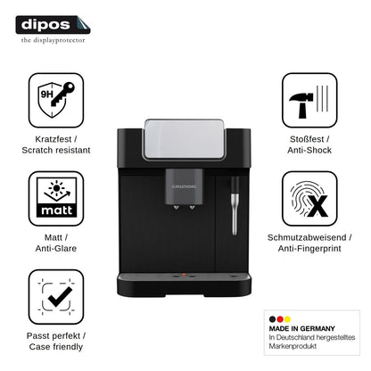 2x Screen Protector for Grundig KVA 6230 matte Flexible Glass 9H dipos