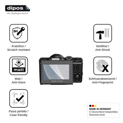 2x Screen Protector for H-Bocam W081 matte Flexible Glass 9H dipos