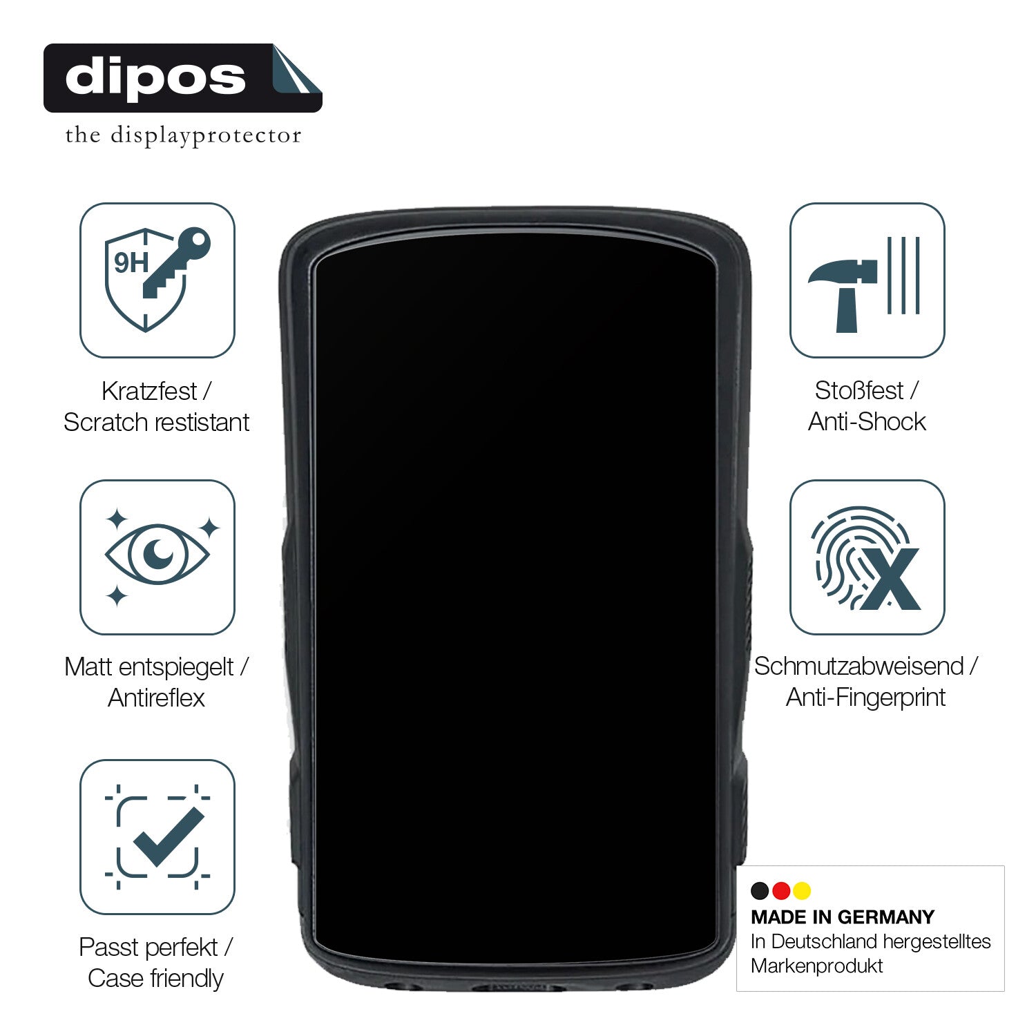 Displayschutz hergestellt in Deutschland, höchste Qualität made in Germany