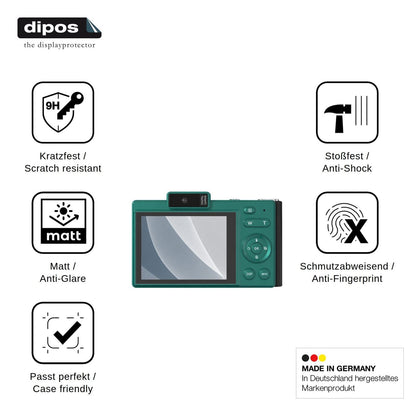 2x Screen Protector for HERBYD H18 matte Flexible Glass 9H dipos