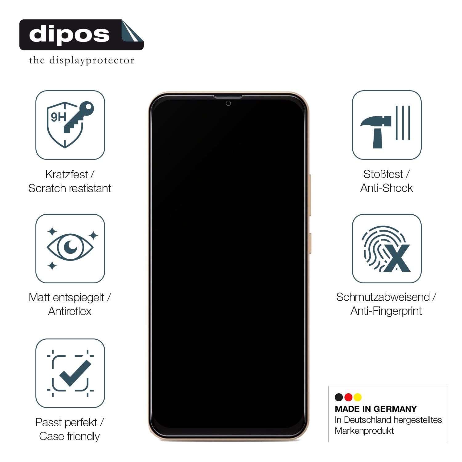 Displayschutz hergestellt in Deutschland, höchste Qualität made in Germany
