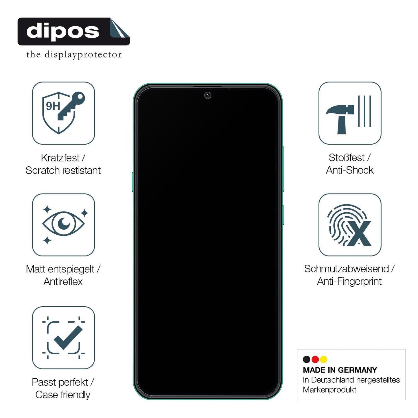 Displayschutz hergestellt in Deutschland, höchste Qualität made in Germany