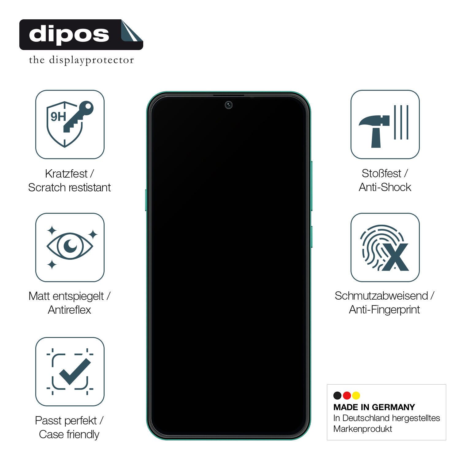 Displayschutz hergestellt in Deutschland, höchste Qualität made in Germany