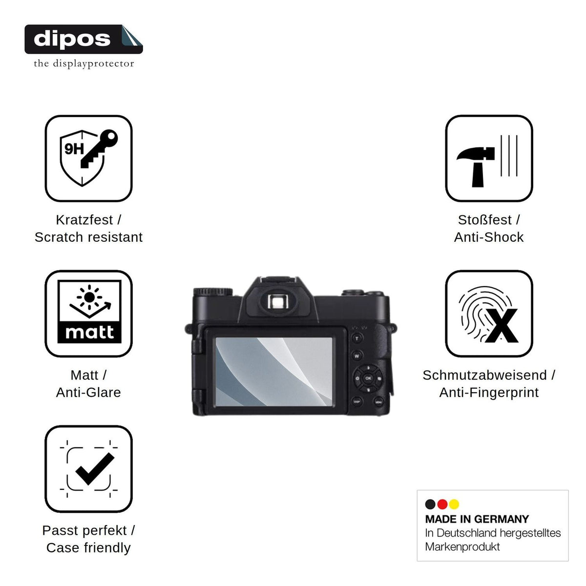 2x Screen Protector for Hojocojo CDR10 matte Flexible Glass 9H dipos