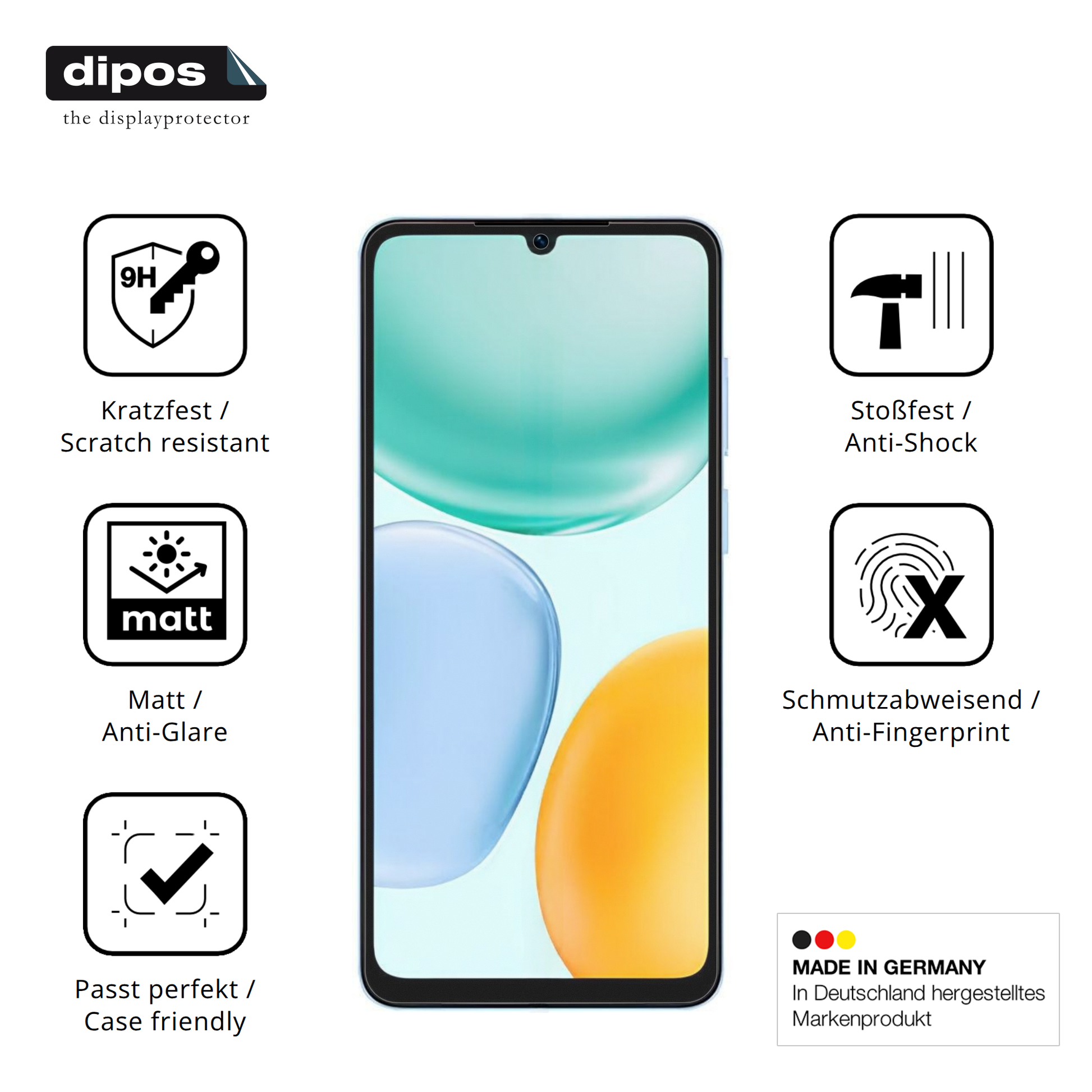 Displayschutz hergestellt in Deutschland, höchste Qualität made in Germany