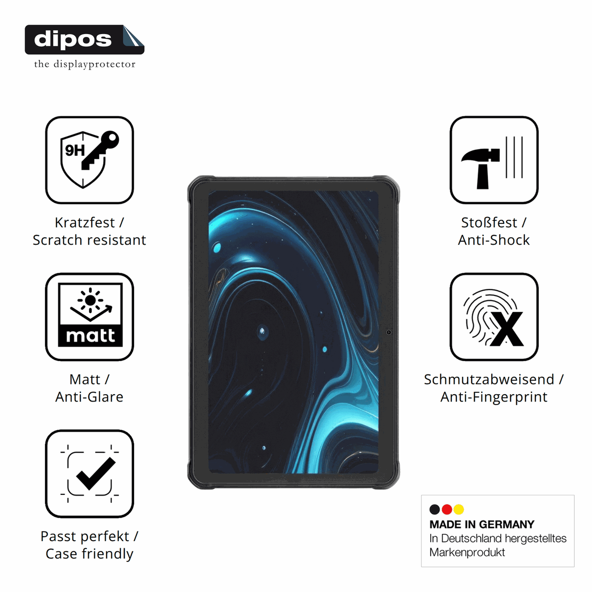 Displayschutz hergestellt in Deutschland, h�chste Qualit�t made in Germany