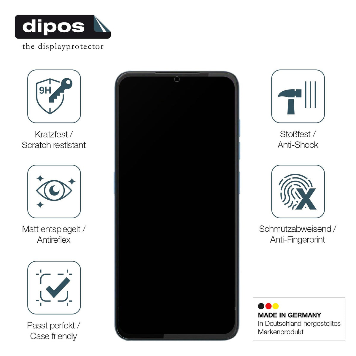 Displayschutz hergestellt in Deutschland, höchste Qualität made in Germany