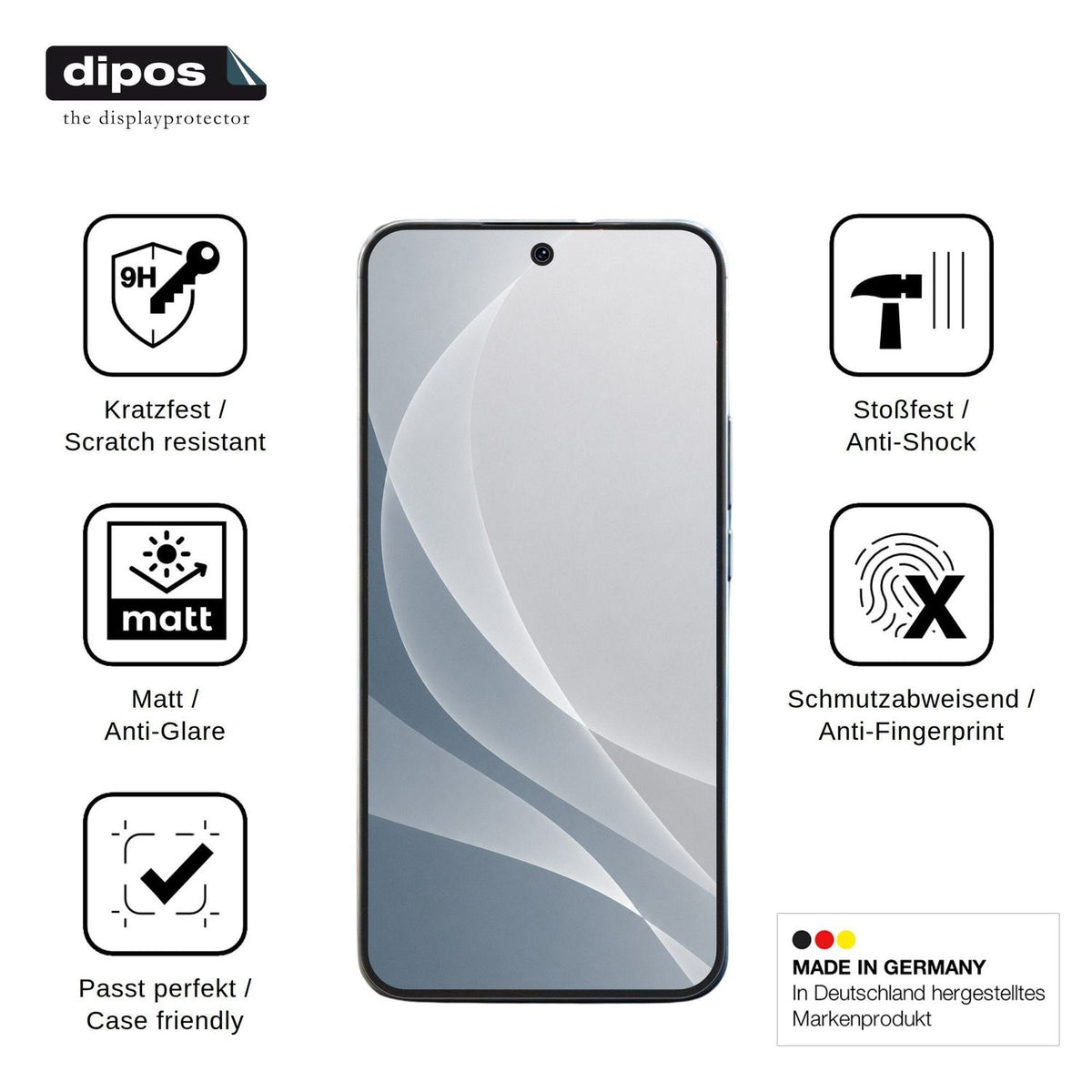 2x Screen Protector for iQOO 16 matte Flexible Glass 9H dipos