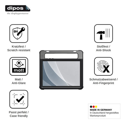 2x Screen Protector for Jabbla Vibe 12 Plus matte Flexible Glass 9H dipos