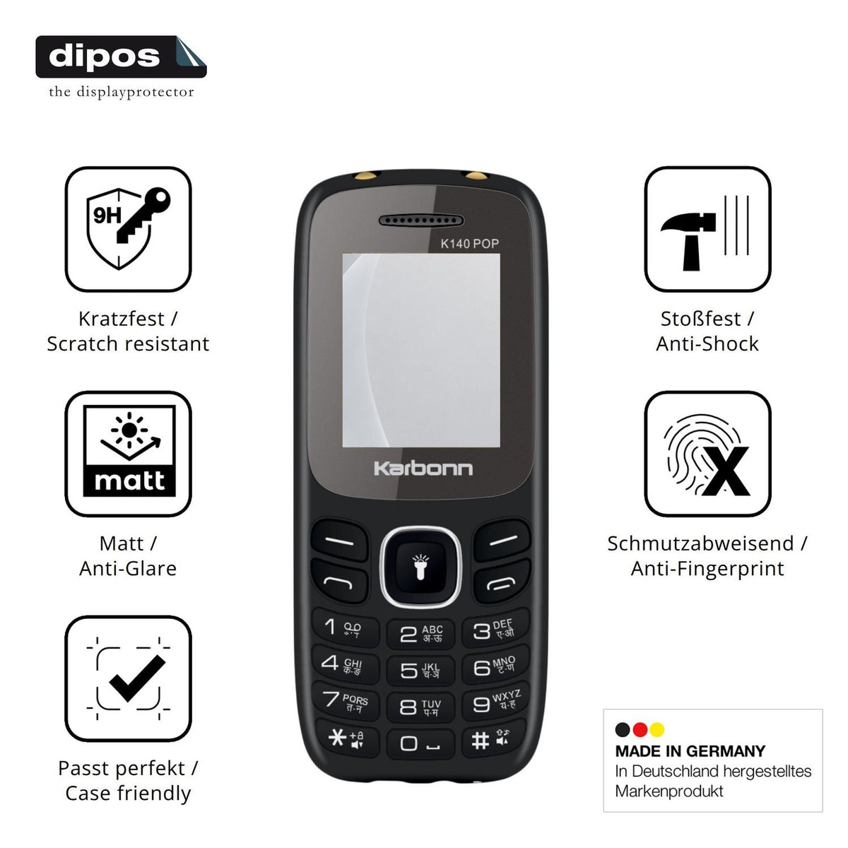 Displayschutz hergestellt in Deutschland, höchste Qualität made in Germany