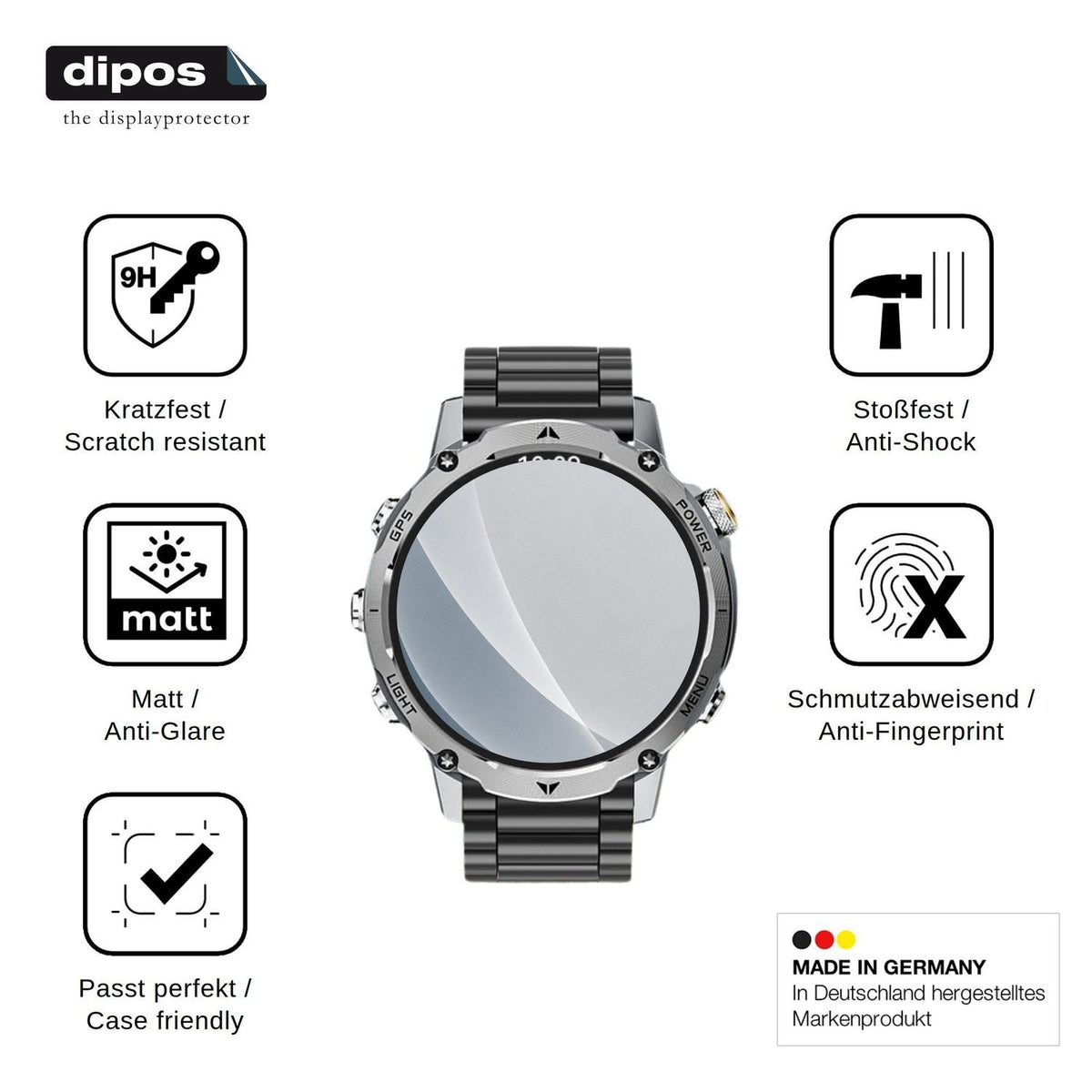 2x Screen Protector for Karchilor AK-102 matte Flexible Glass 9H dipos