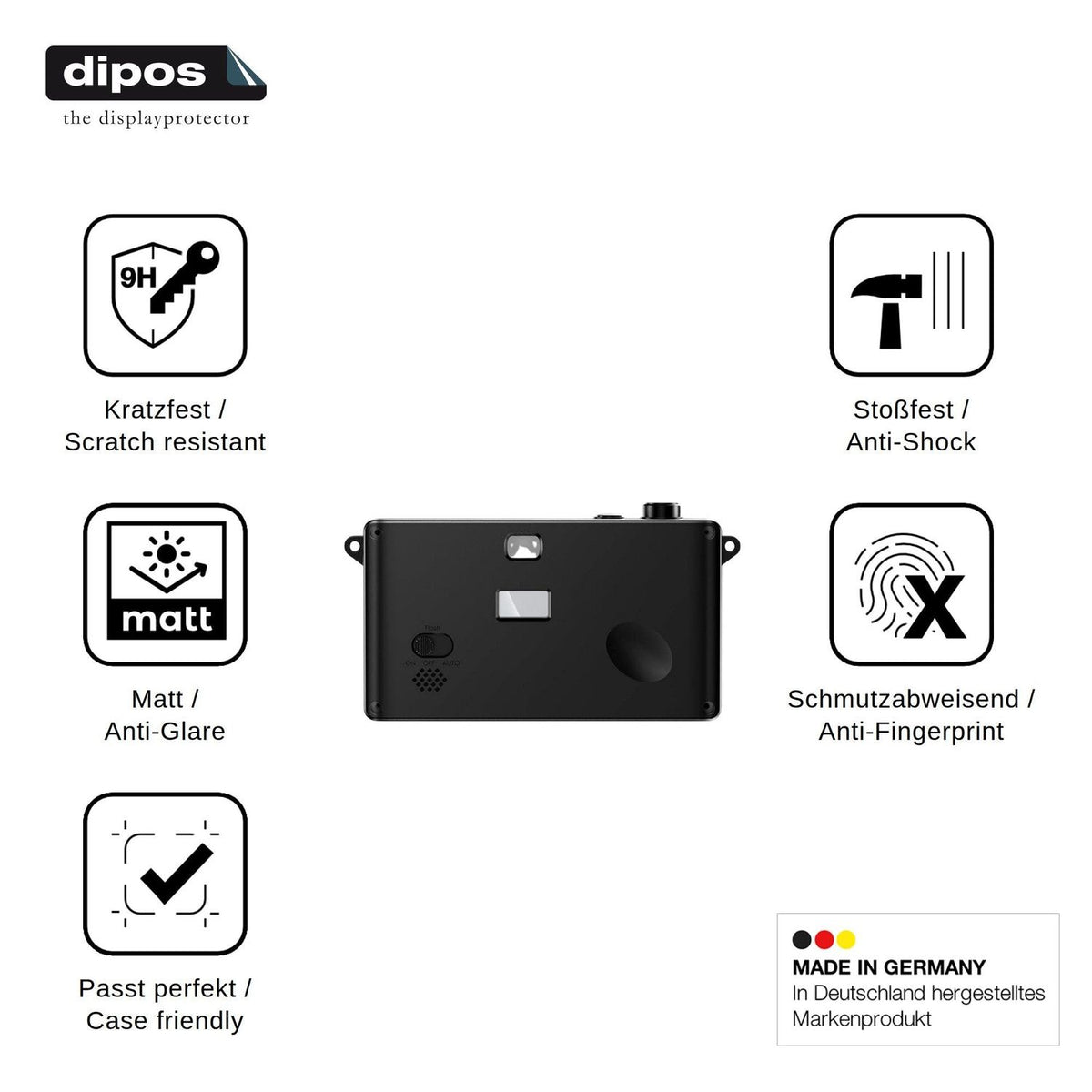 2x Screen Protector for MaxMango D53 matte Flexible Glass 9H dipos