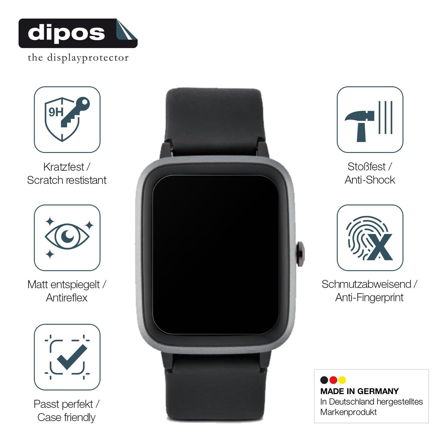 Displayschutz hergestellt in Deutschland, höchste Qualität made in Germany