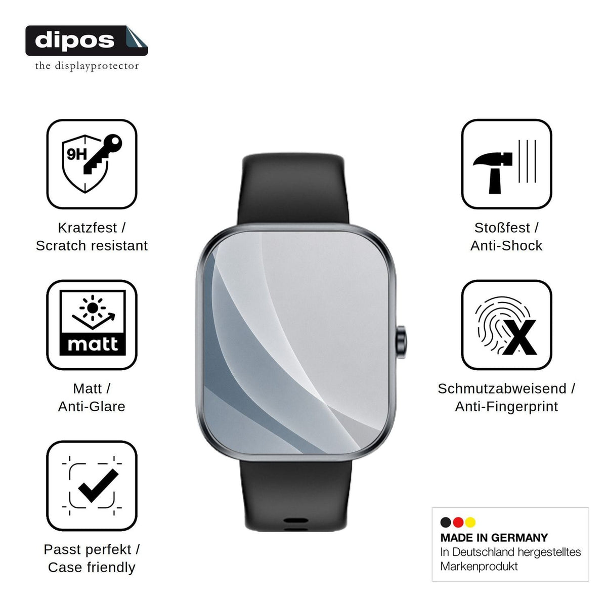 2x Screen Protector for MFVLP D16 matte Flexible Glass 9H dipos