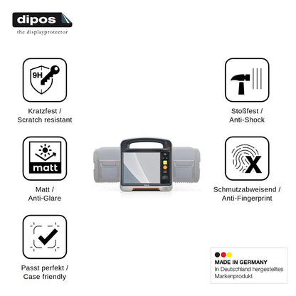 2x Screen Protector for Mindray Beneheart DX matte Flexible Glass 9H dipos